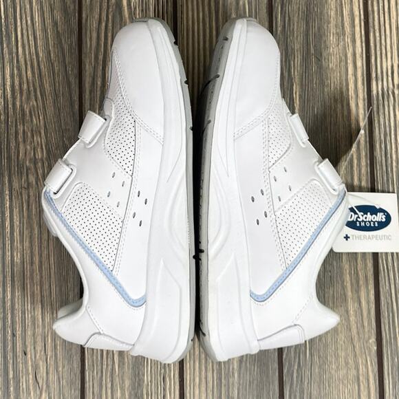 Dr Scholls Women Kellie Therapeutic Shoes Sneakers White Wide Sz 6 E Hook & Loop - Picture 5 of 9